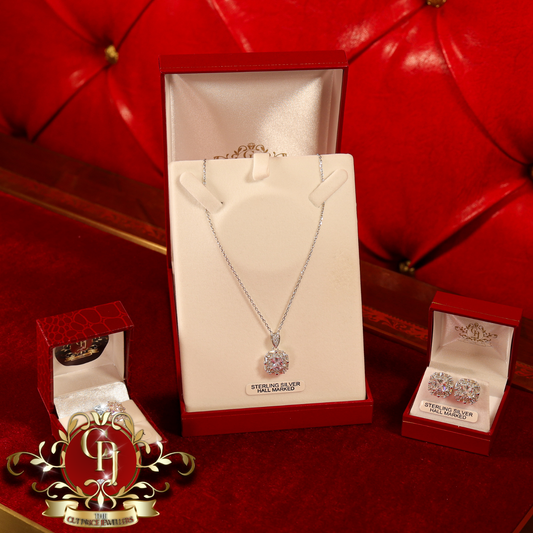 CHRISTMAS DROP NO.6: The "Gloria" Set (Sterling Silver with Cubic Zirconia) | The Cut Price Jewellers