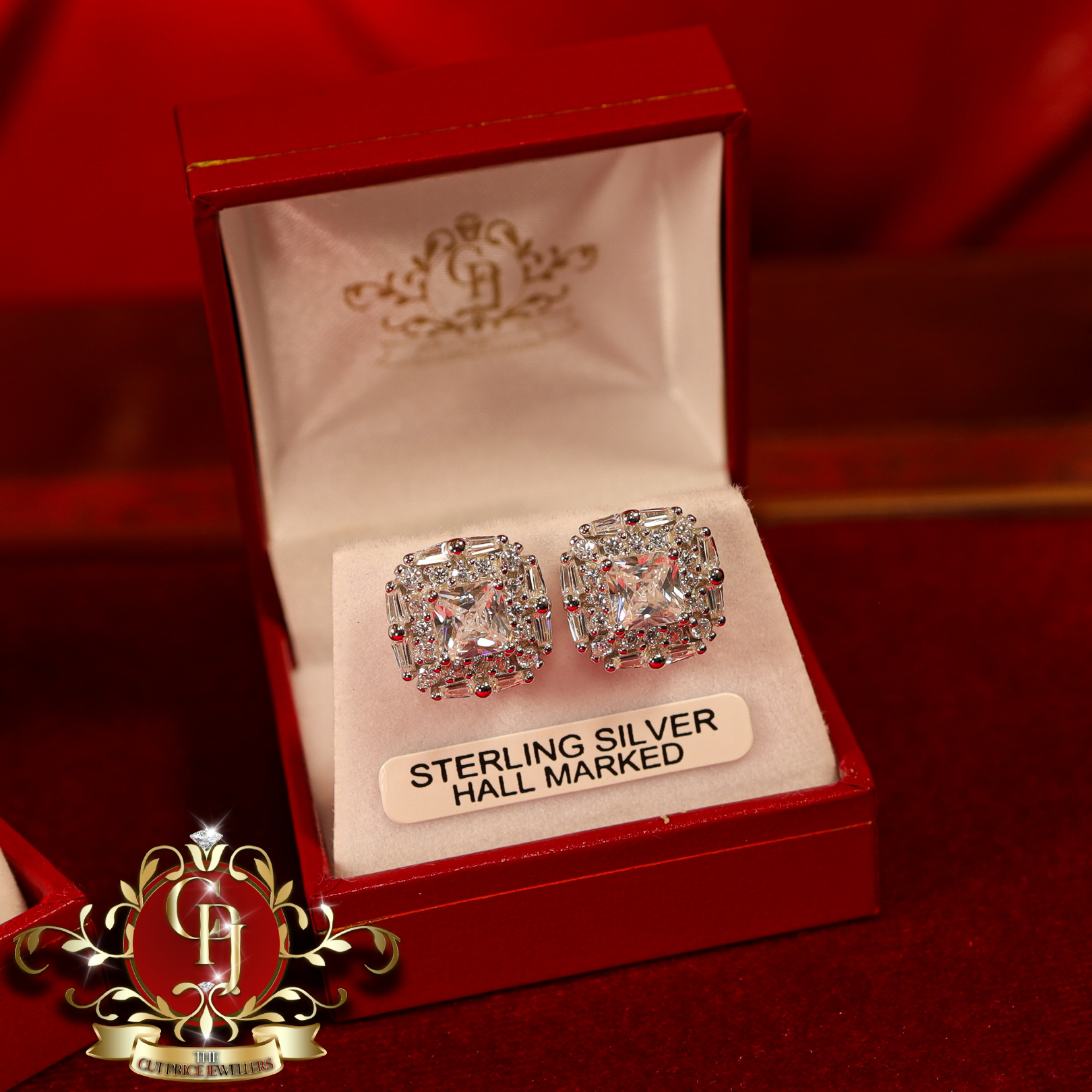 CHRISTMAS DROP NO.6: The "Gloria" Set (Sterling Silver with Cubic Zirconia)