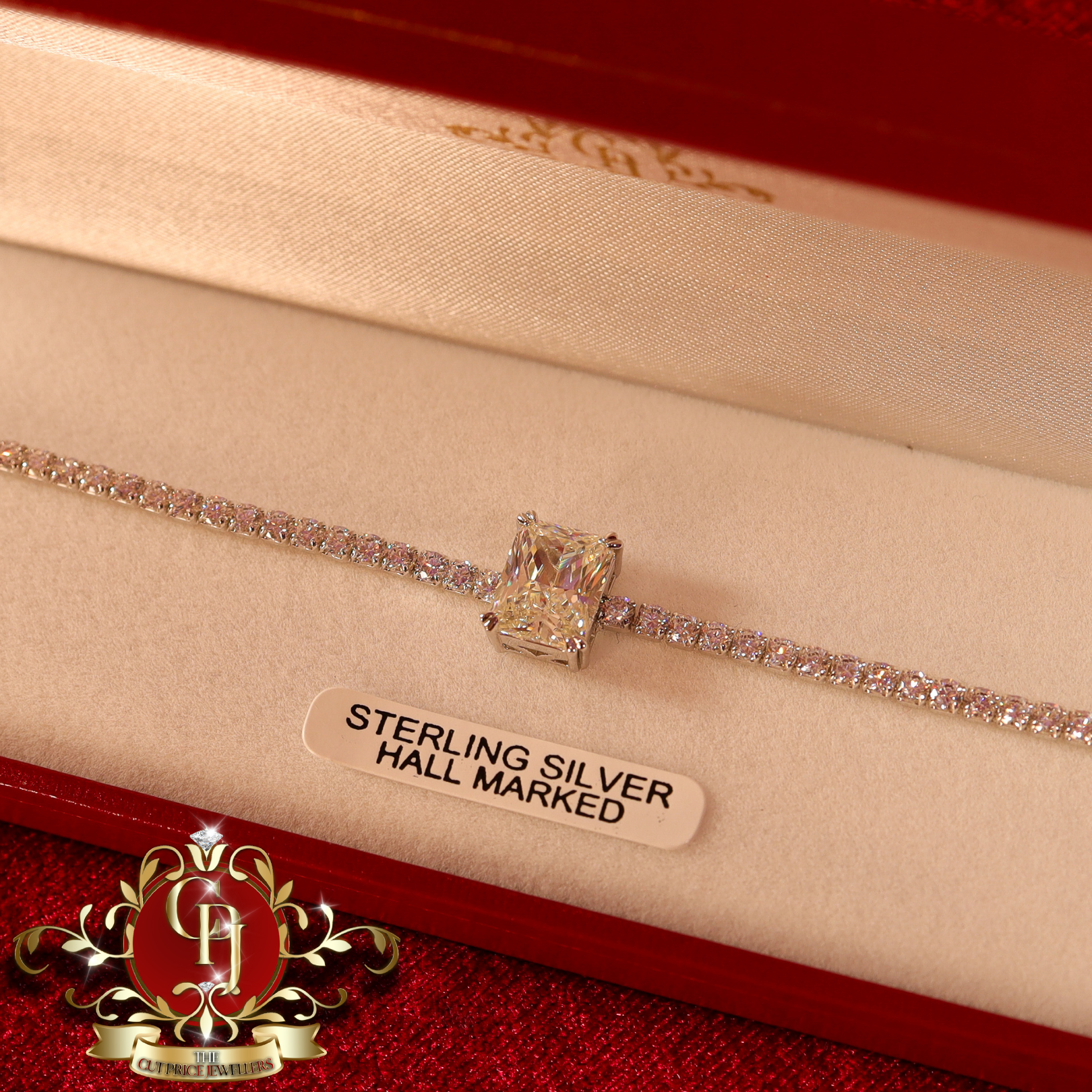 Sterling Silver "Grace" Tennis Bracelet