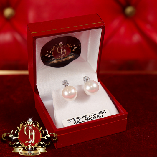 CHRISTMAS DROP NO.2: The "Grainge" Pearl Drop Earrings (Sterling Silver) | The Cut Price Jewellers