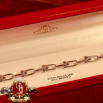 Sterling Silver Hardware Bracelet