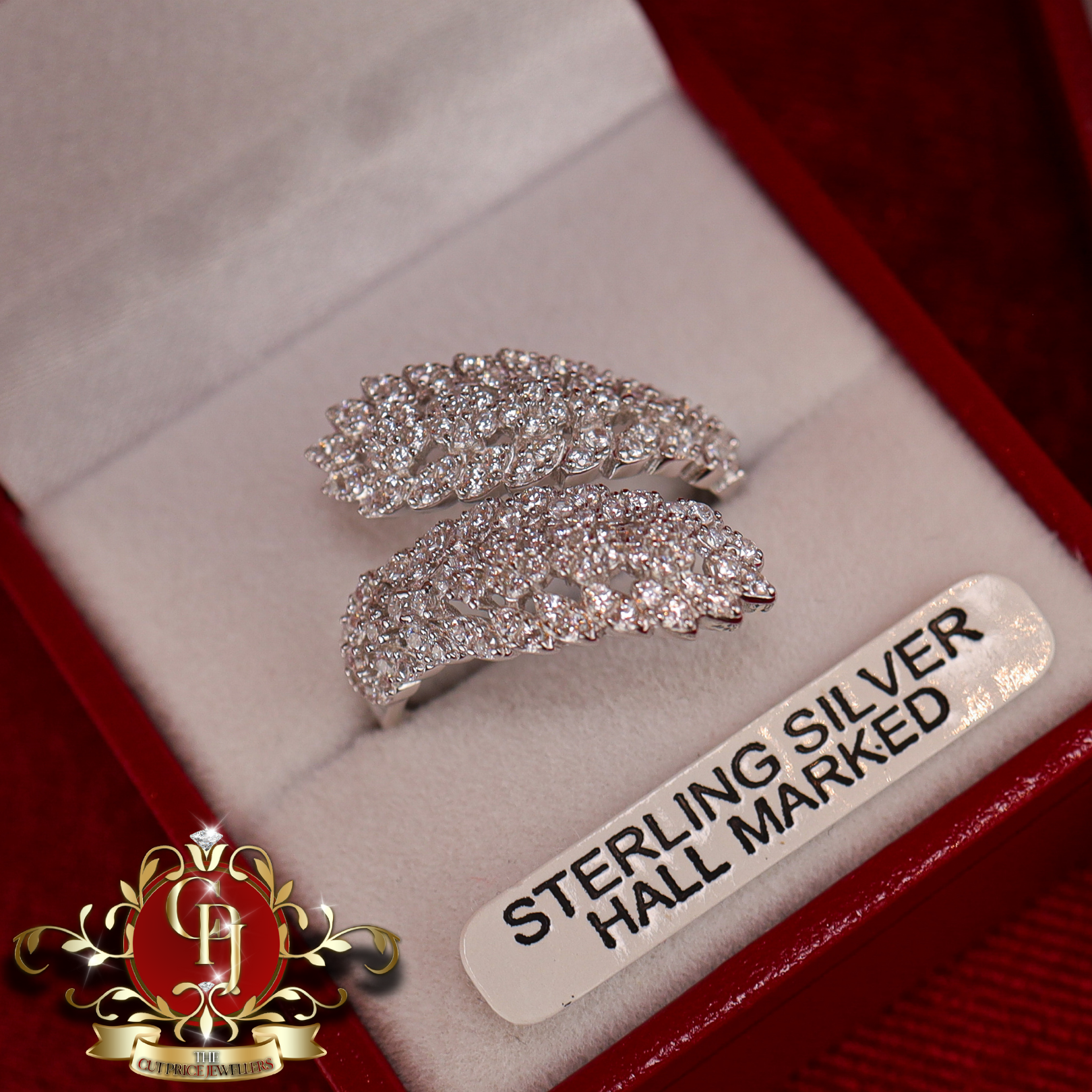 Sterling Silver Earrings & Ring Set Saibh