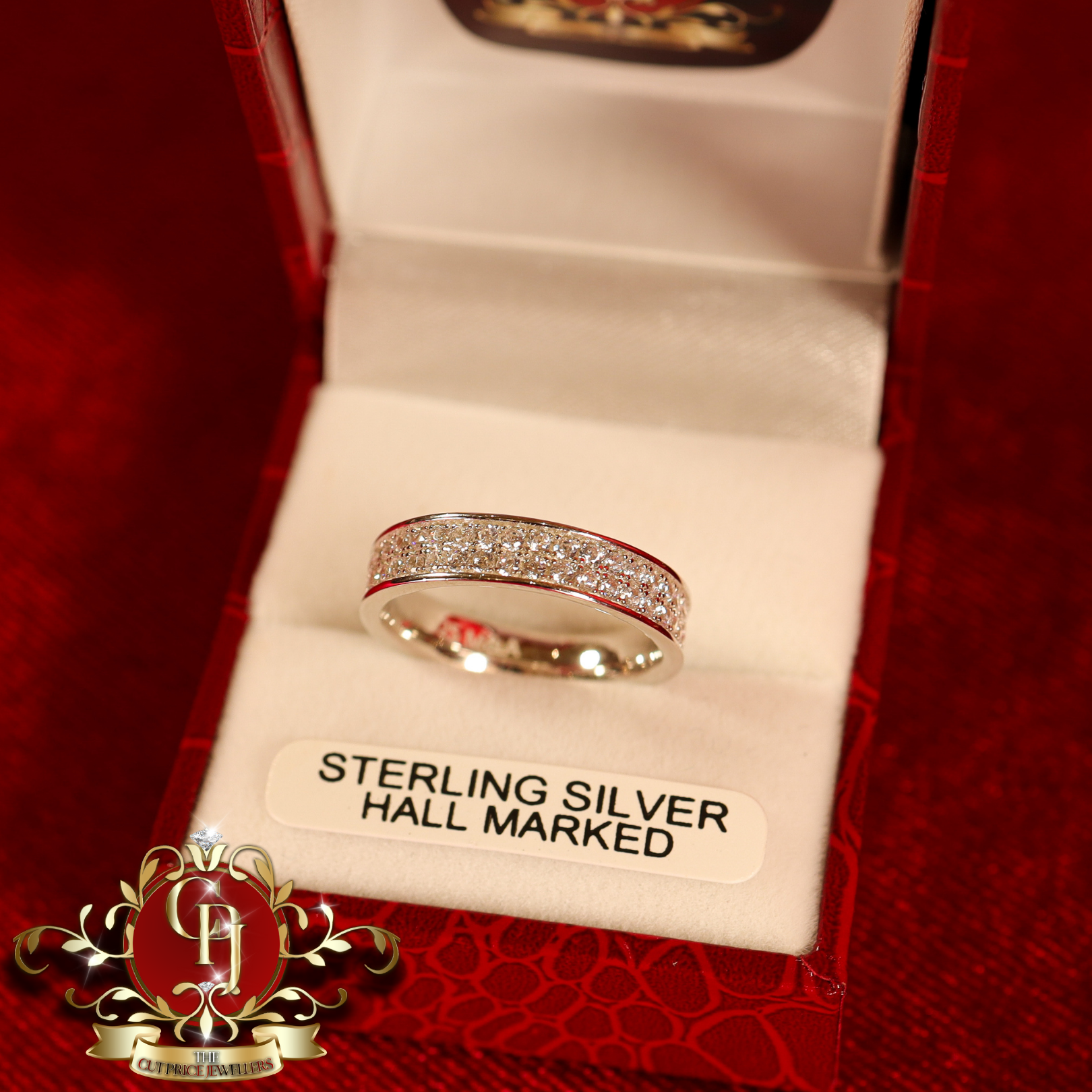 CHRISTMAS DROP NO.5: The "Jayla" Ring (Sterling Silver with Cubic Zirconia) | The Cut Price Jewellers