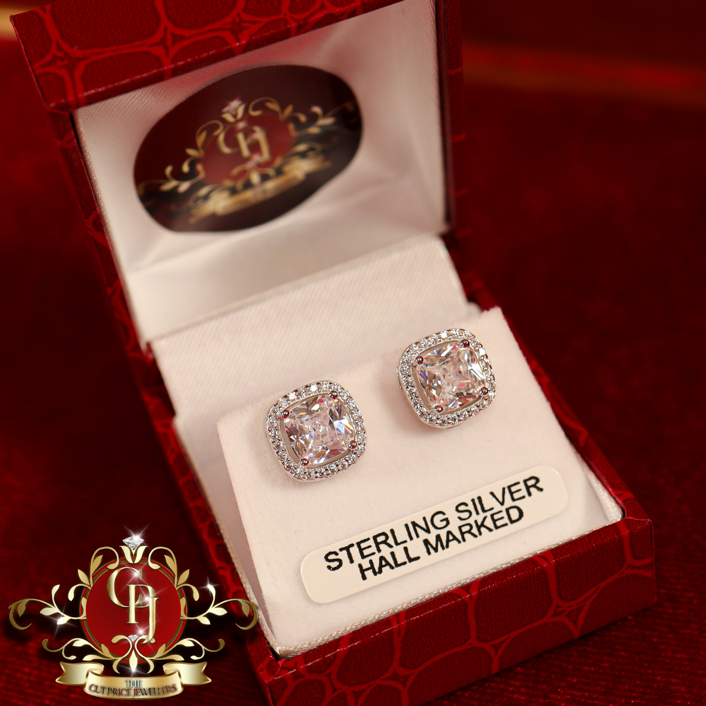 CHRISTMAS DROP NO.4: "Kaylani" Studs (Sterling Silver with Cubic Zirconia) | The Cut Price Jewellers