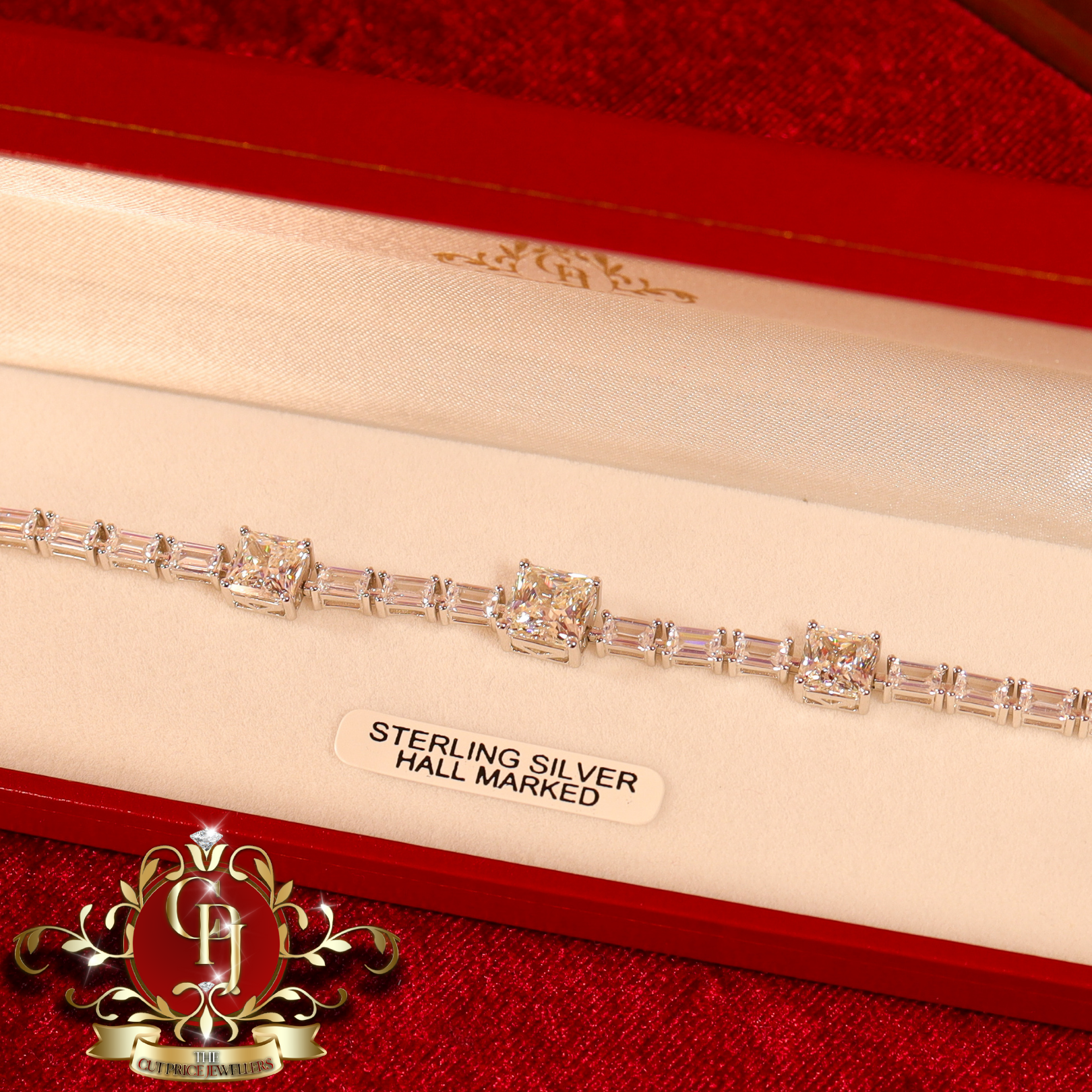 Sterling Silver "Kimberly" Tennis Bracelet