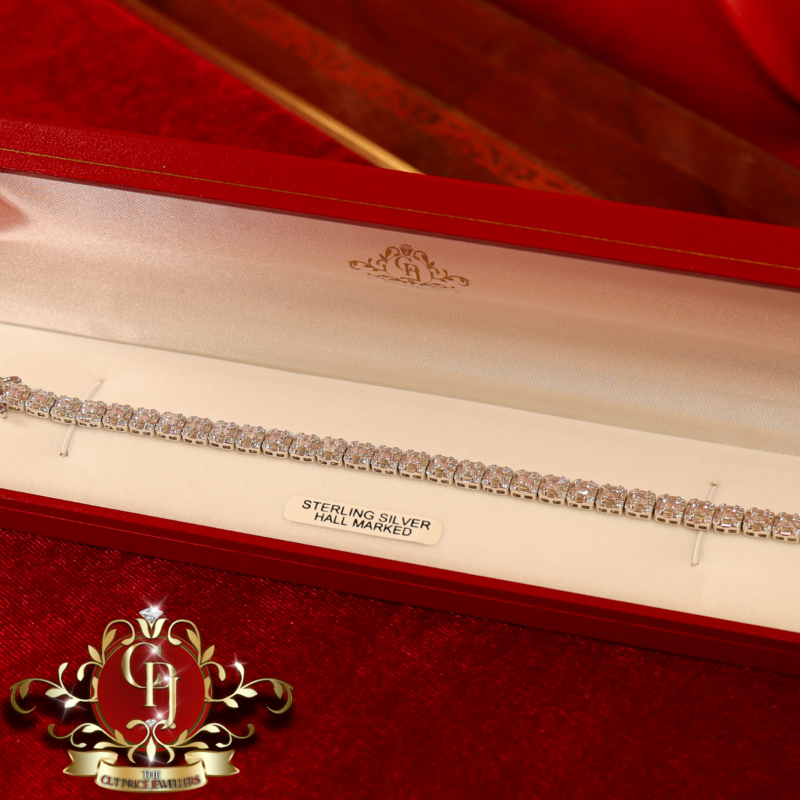 Sterling Silver "Kira" Tennis Bracelet