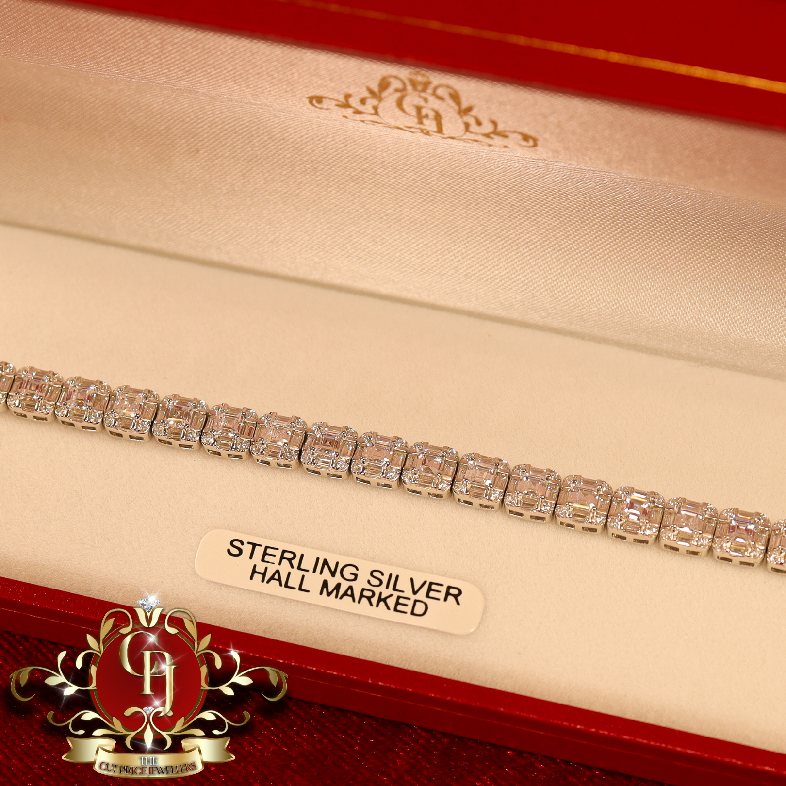 Sterling Silver "Kira" Tennis Bracelet