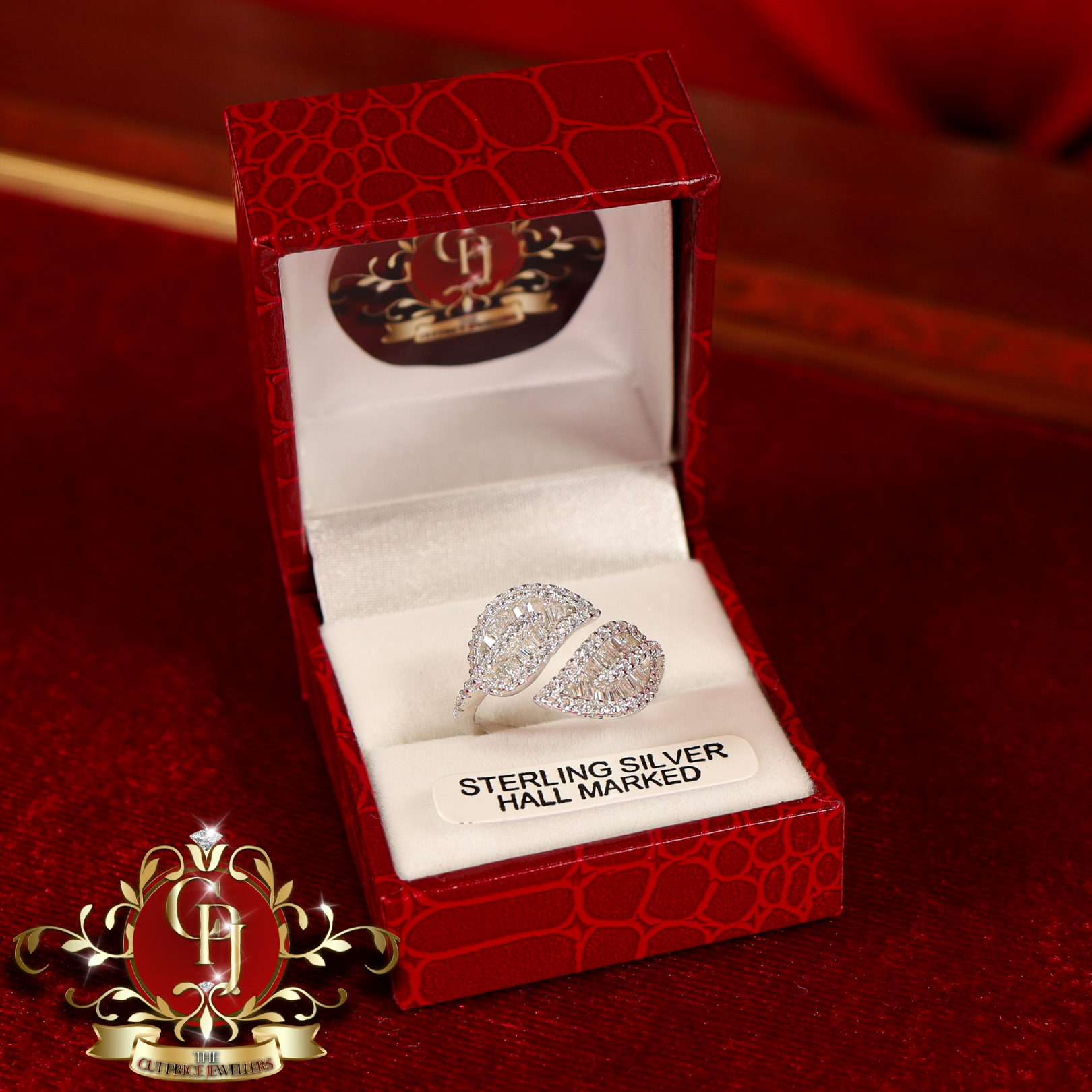 CHRISTMAS DROP Ring (Sterling Silver with Cubic Zirconia)
