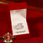 The "Fern" Ring (Sterling Silver with Cubic Zirconia)