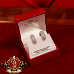 The "Libby" Hoop Earrings (Sterling Silver with Cubic Zirconia)