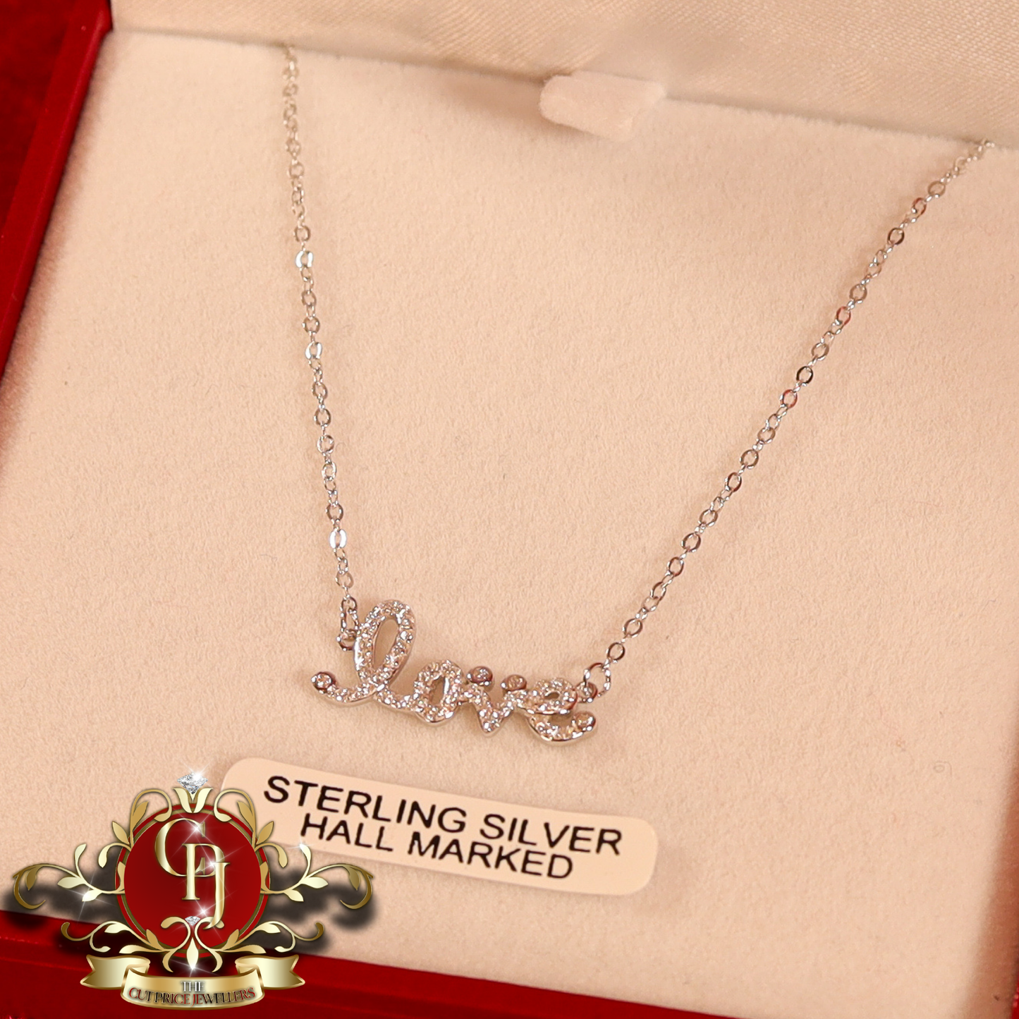 The "Love" Chain (Sterling Silver) | The Cut Price Jewellers