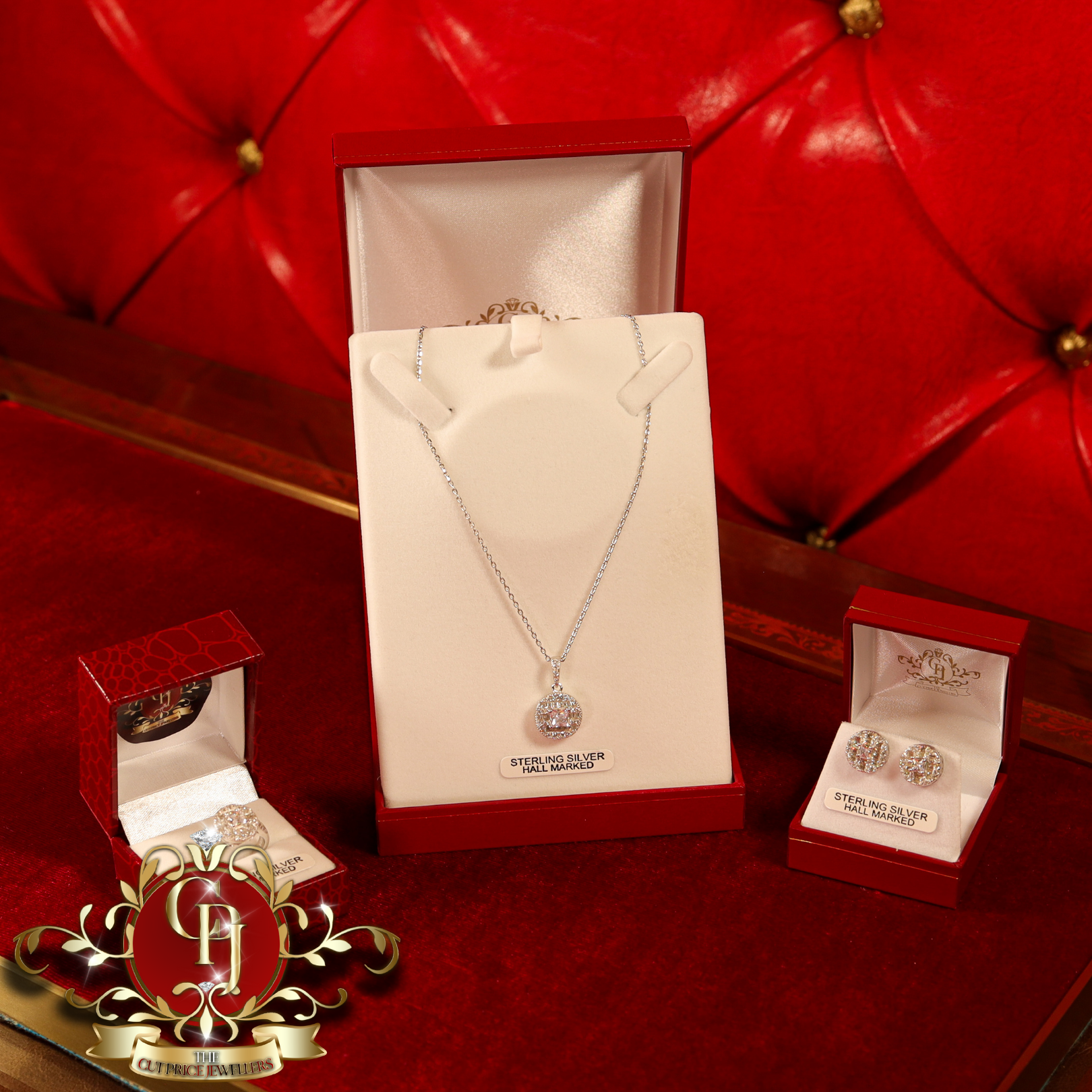 CHRISTMAS DROP NO.6: The "Milan" Set (Sterling Silver with Cubic Zirconia)