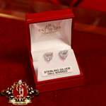 The "Molly" Stud Earrings (Sterling Silver with Cubic Zirconia)