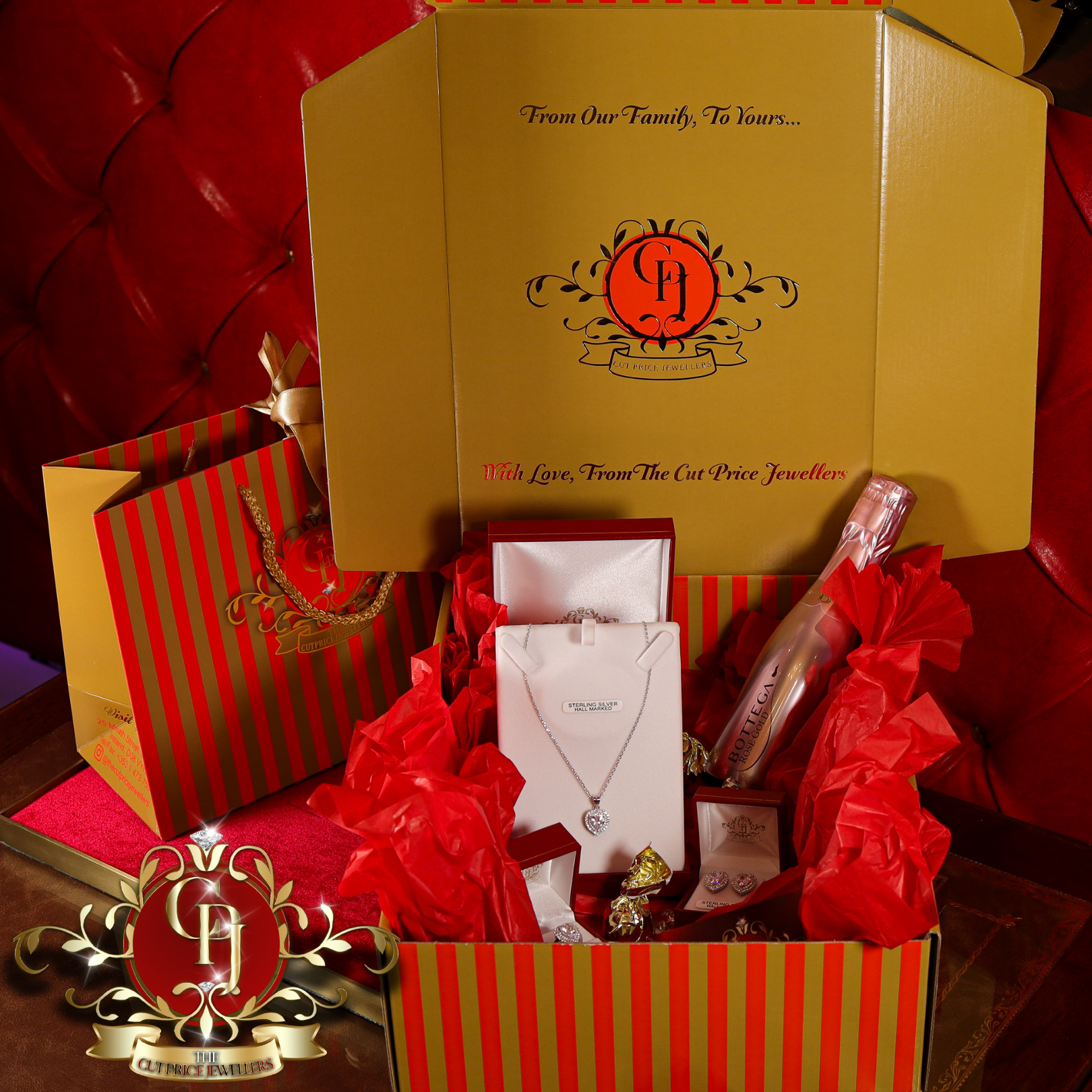 "My Darling" Gift Box (Sterling Silver with Cubic Zirconia)
