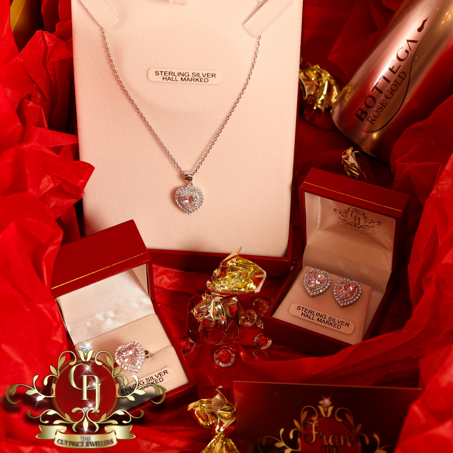 "My Darling" Gift Box (Sterling Silver with Cubic Zirconia) | The Cut Price Jewellers