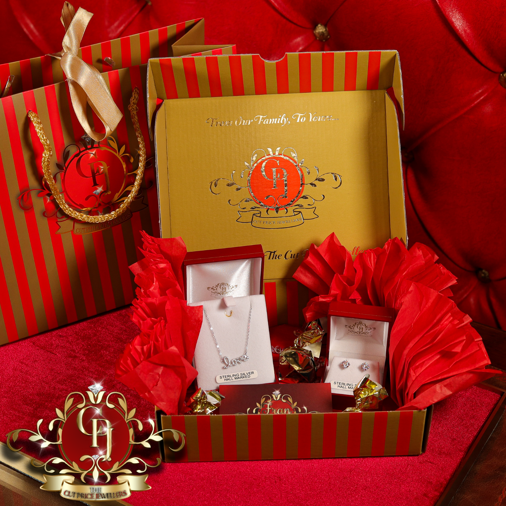 "My Love" Gift Box (Sterling Silver with Cubic Zirconia)