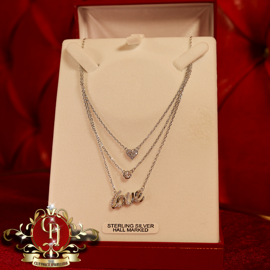 CHRISTMAS DROP NO.2: The "My Love" Triple Chain (Sterling Silver) | The Cut Price Jewellers