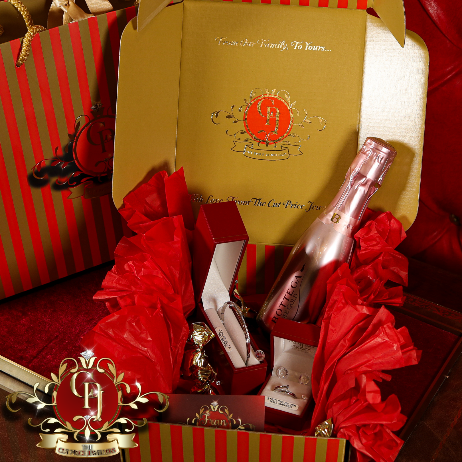 "Together" Gift Box (Sterling Silver with Cubic Zirconia)