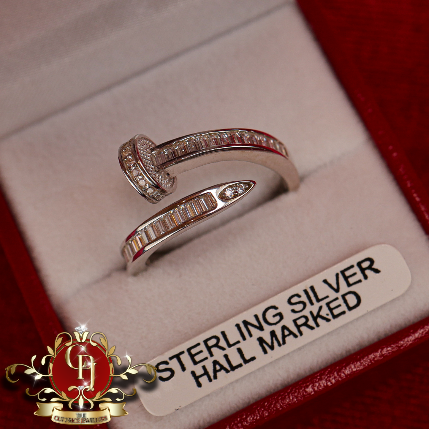 Sterling Silver Screw Ring | The Cut Price Jewellers