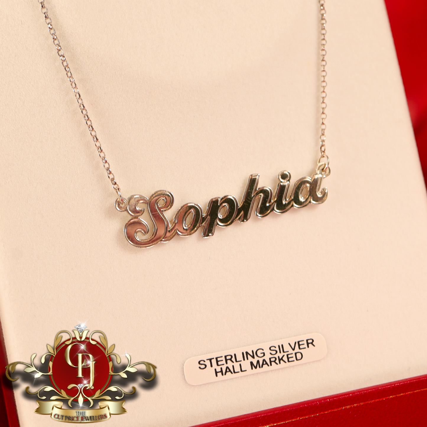 Handmade Sterling Silver Name Chain | The Cut Price Jewellers