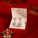 CHRISTMAS DROP Earrings (Sterling Silver with Cubic Zirconia)