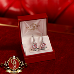 The "Gracie" Drop Earrings (Sterling Silver with Cubic Zirconia)