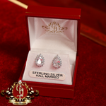 The "Anne" Stud Earrings (Sterling Silver with Cubic Zirconia)