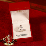 Sterling Silver Pearl Screw Ring