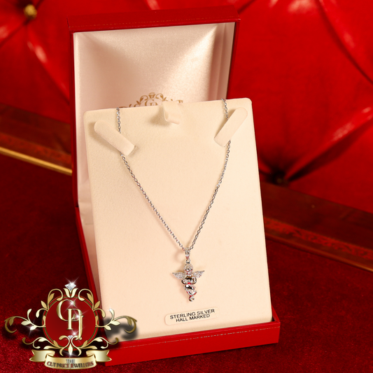 CHRISTMAS DROP NO.5: The "Rayna Angel" Pendant (Sterling Silver with Cubic Zirconia) | The Cut Price Jewellers