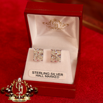 The "Felicity" Stud Earrings (Sterling Silver with Cubic Zirconia)