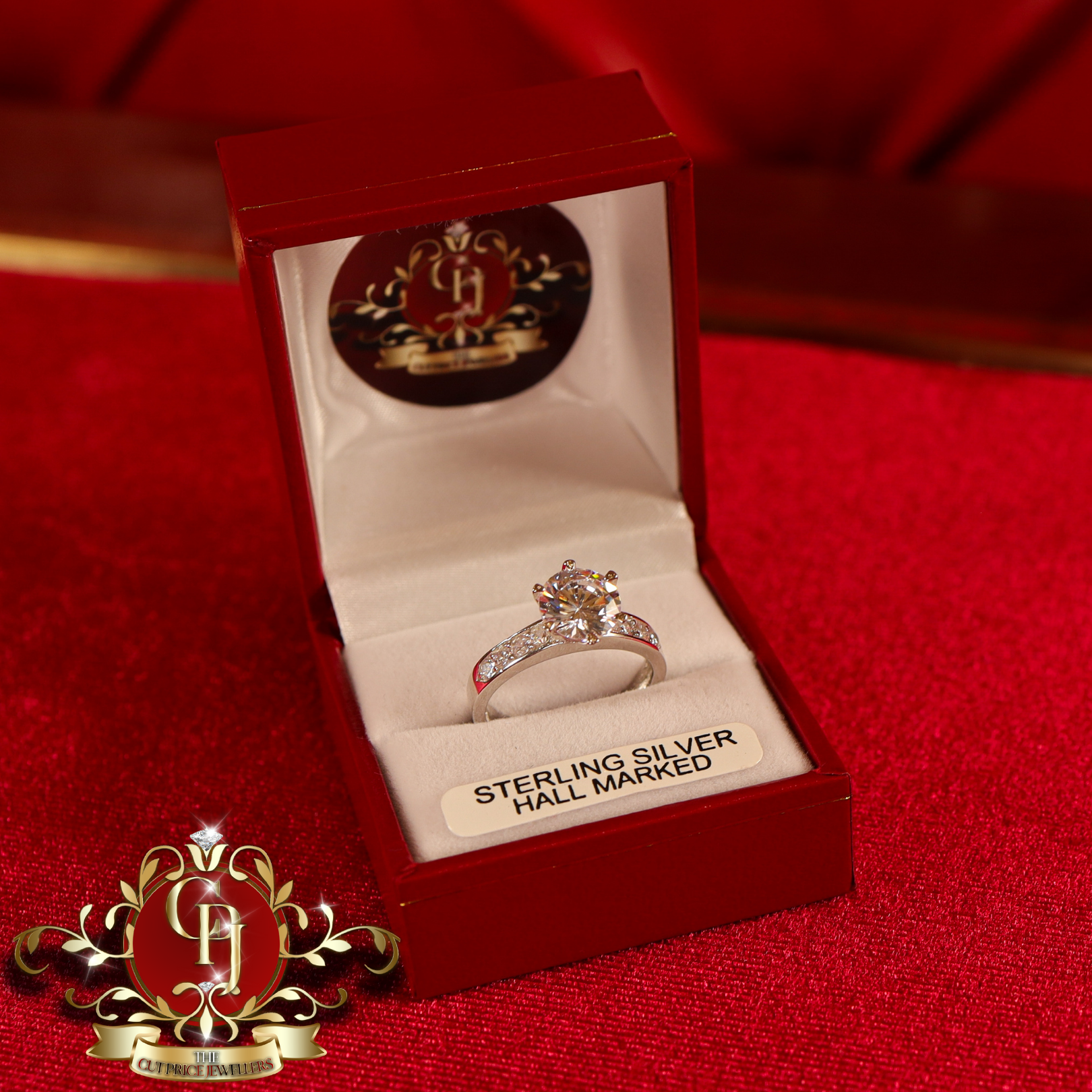 Sterling Silver “Mia”  Ring with Cubic Zirconia