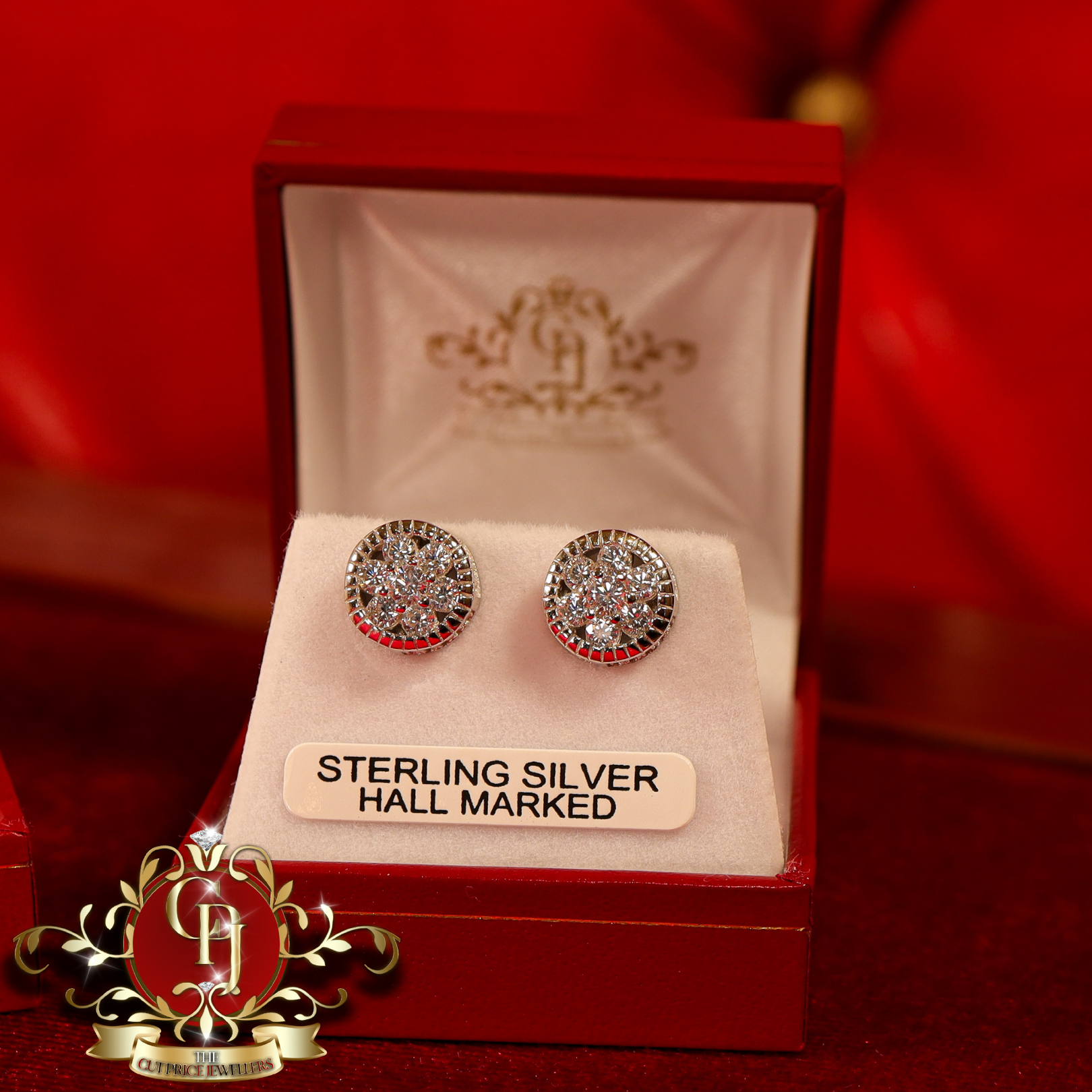 CHRISTMAS DROP NO.6: The "Rosa" Set (Sterling Silver with Cubic Zirconia)