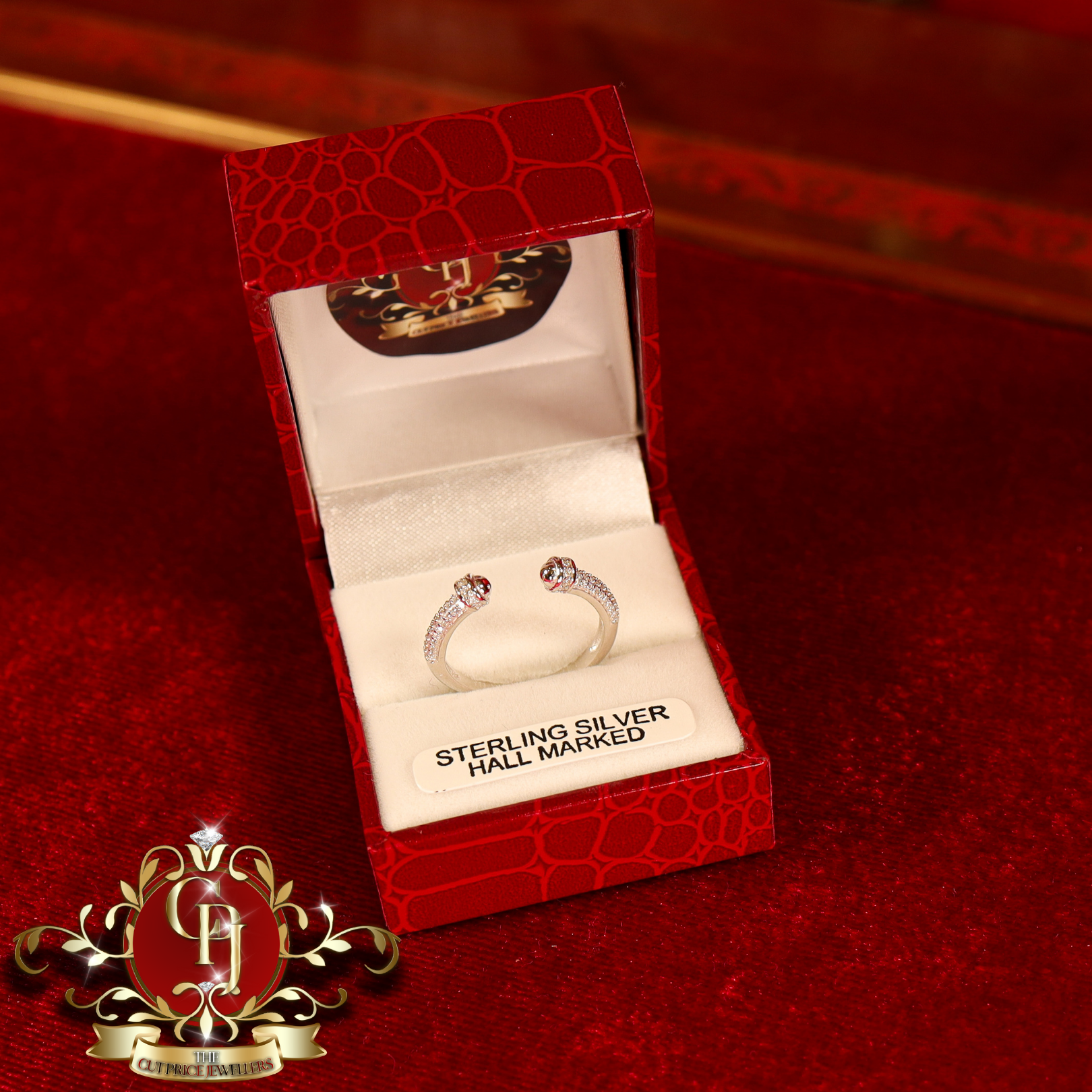 CHRISTMAS DROP Ring (Sterling Silver with Cubic Zirconia)
