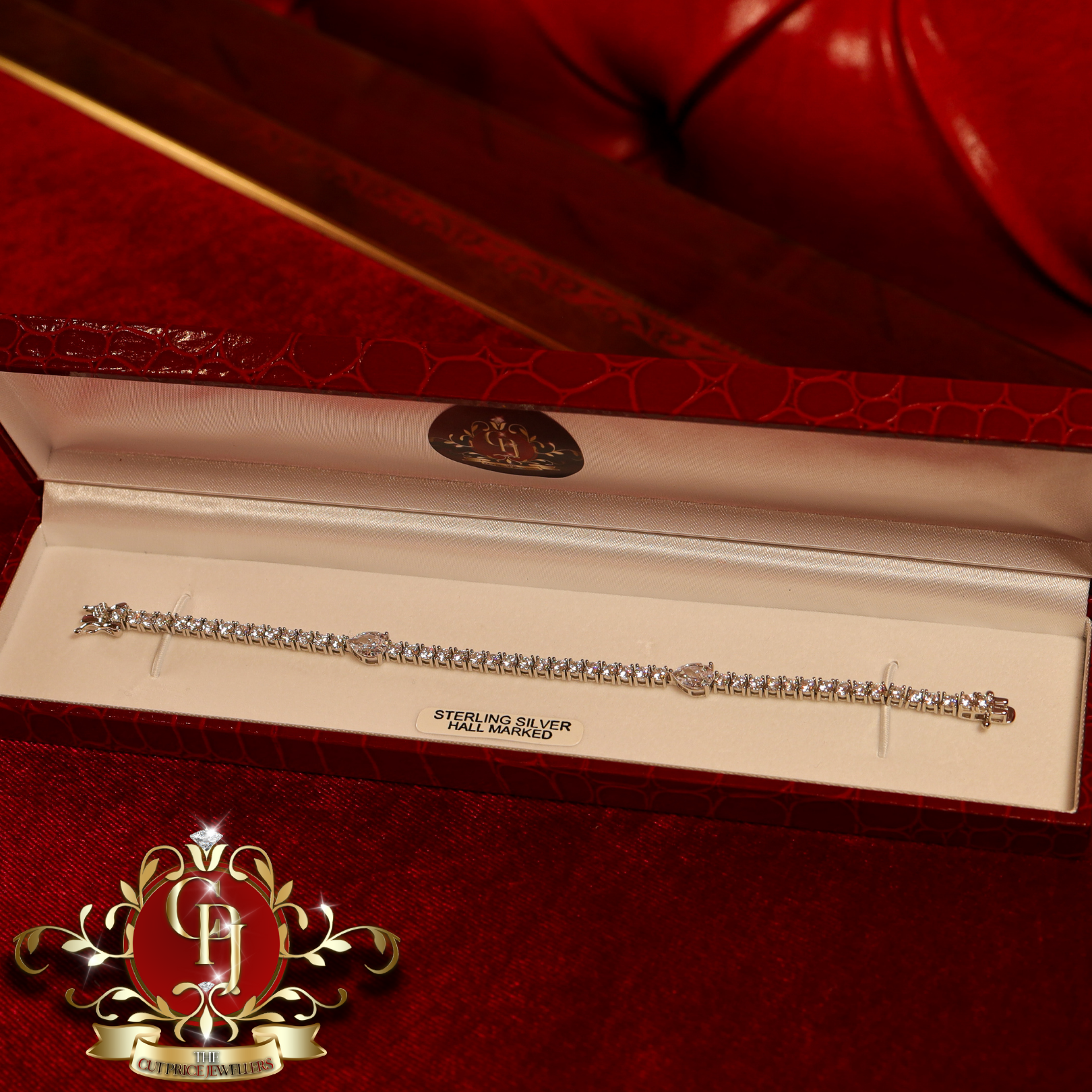Sterling Silver "Serena" Tennis Bracelet