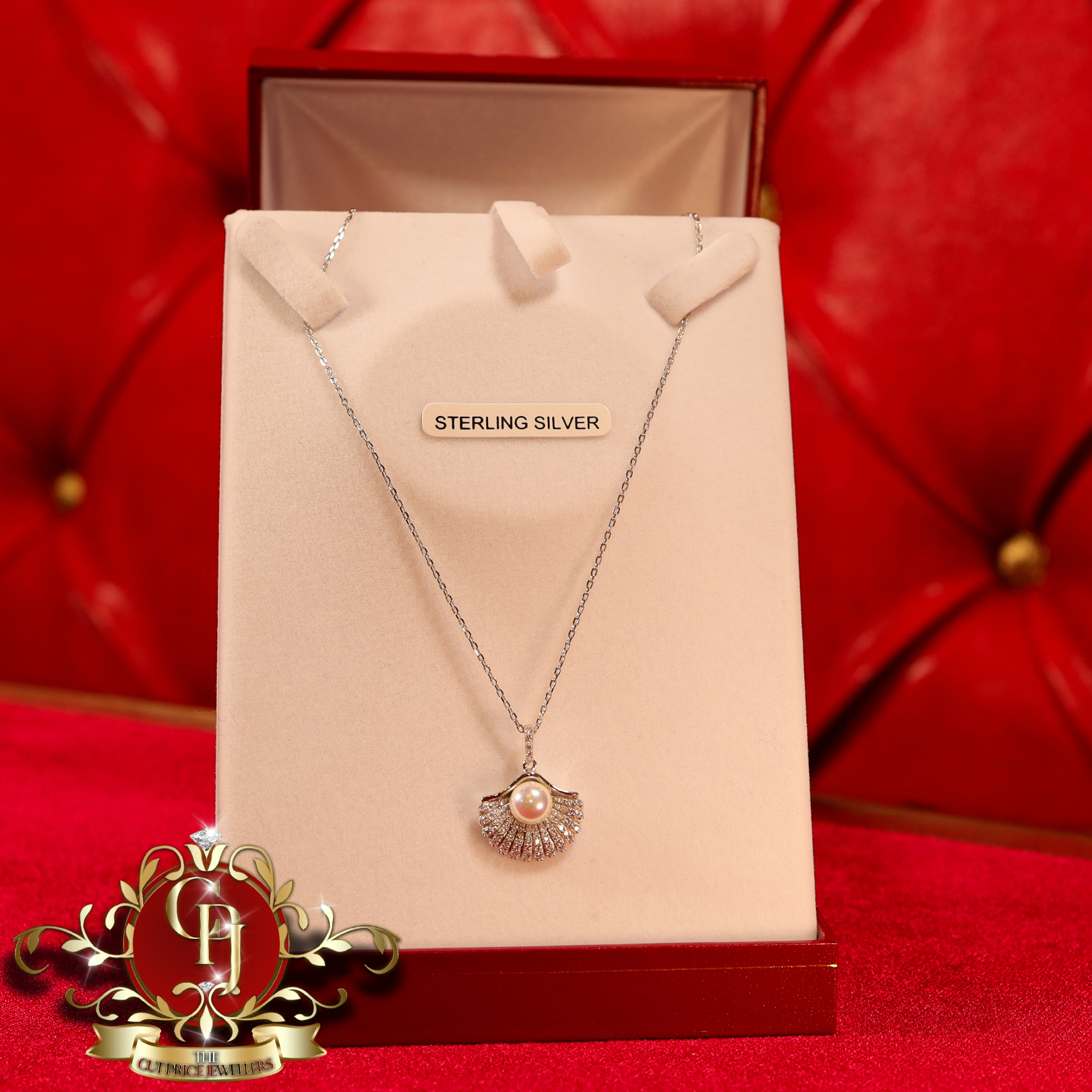 Sterling Silver "Aphrodite" Chain with Cubic Zirconia