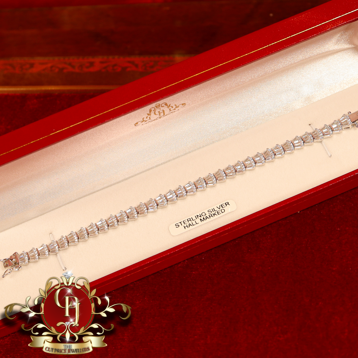 Sterling Silver "Shelly" Tennis Bracelet | The Cut Price Jewellers