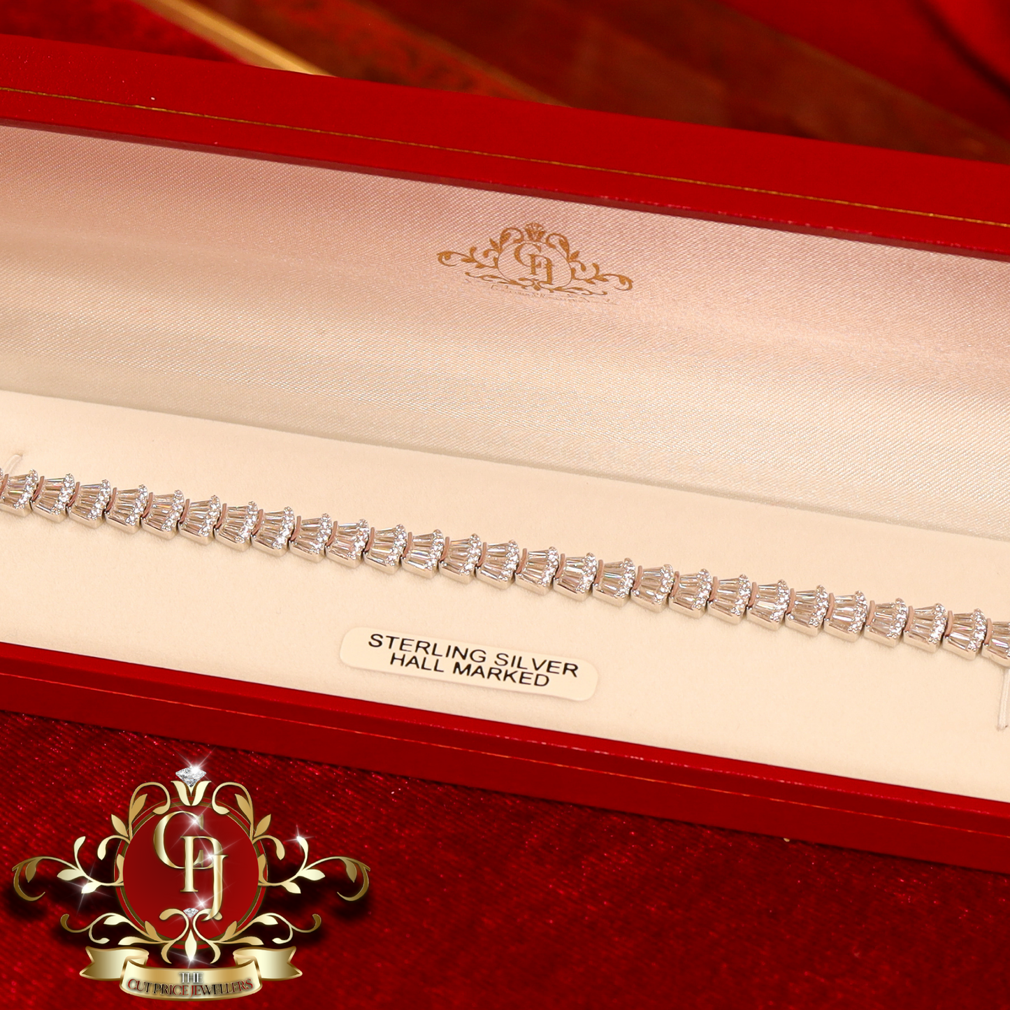 Sterling Silver "Shelly" Tennis Bracelet | The Cut Price Jewellers