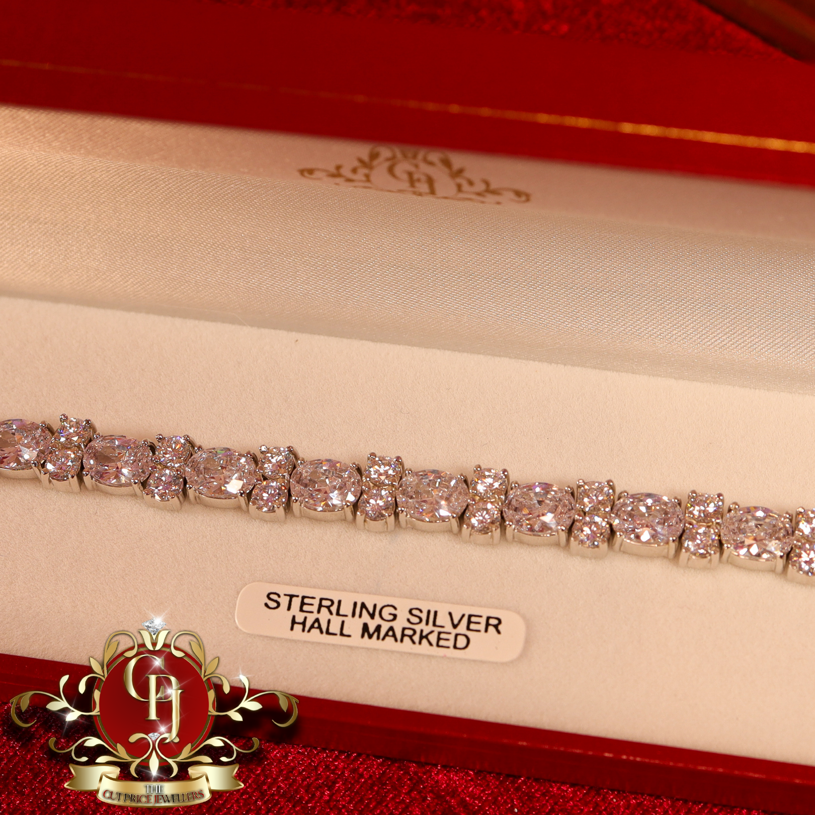 Sterling Silver "Chelsea" Tennis Bracelet