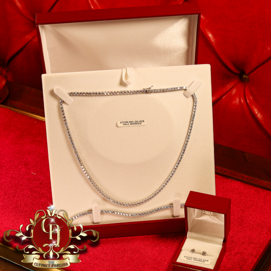 Tennis Set with Earrings | The Cut Price Jewellers