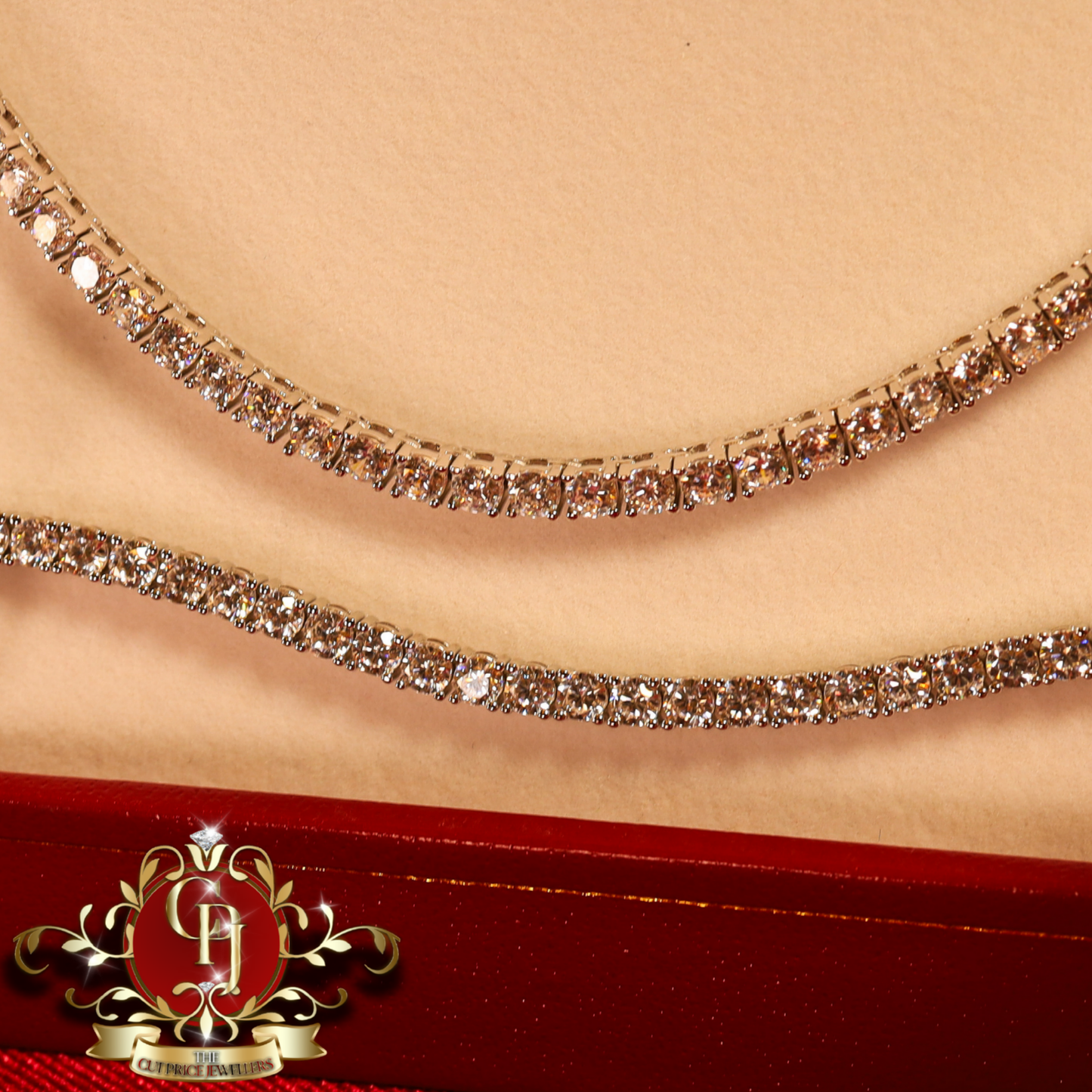 Tennis Set with Earrings | The Cut Price Jewellers
