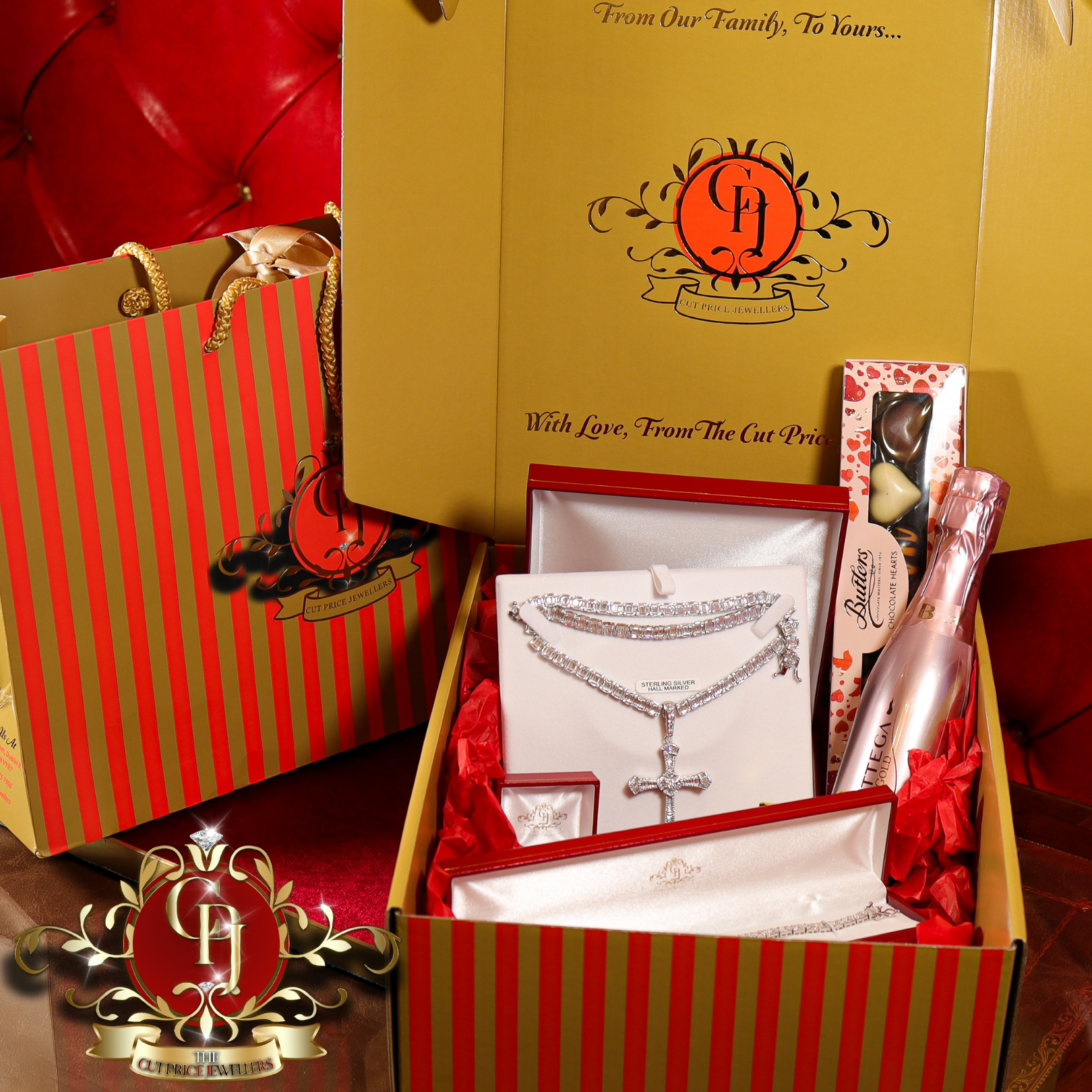 "Madison" Gift Box (Sterling Silver with Cubic Zirconia)