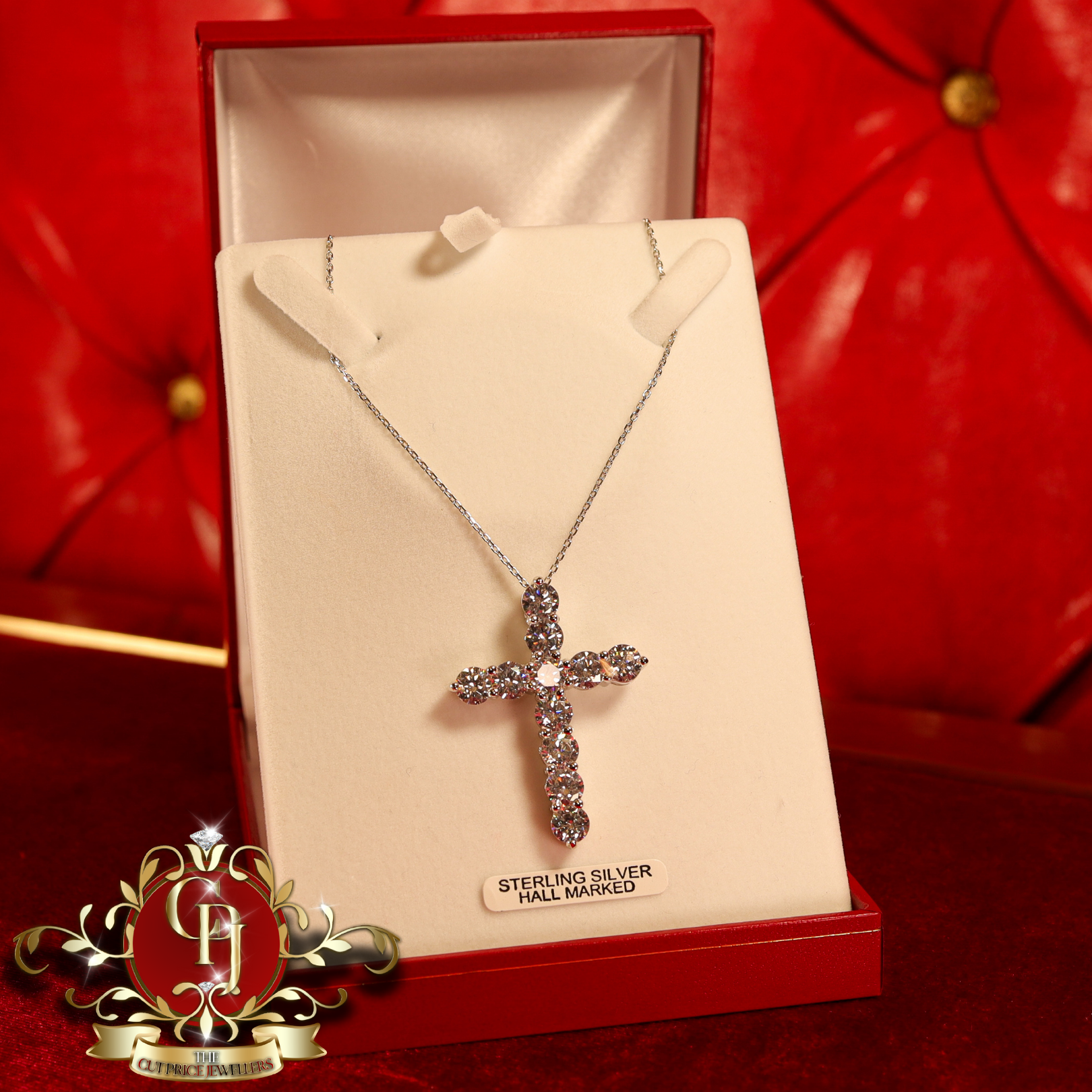 CHRISTMAS DROP Cross (Sterling Silver)