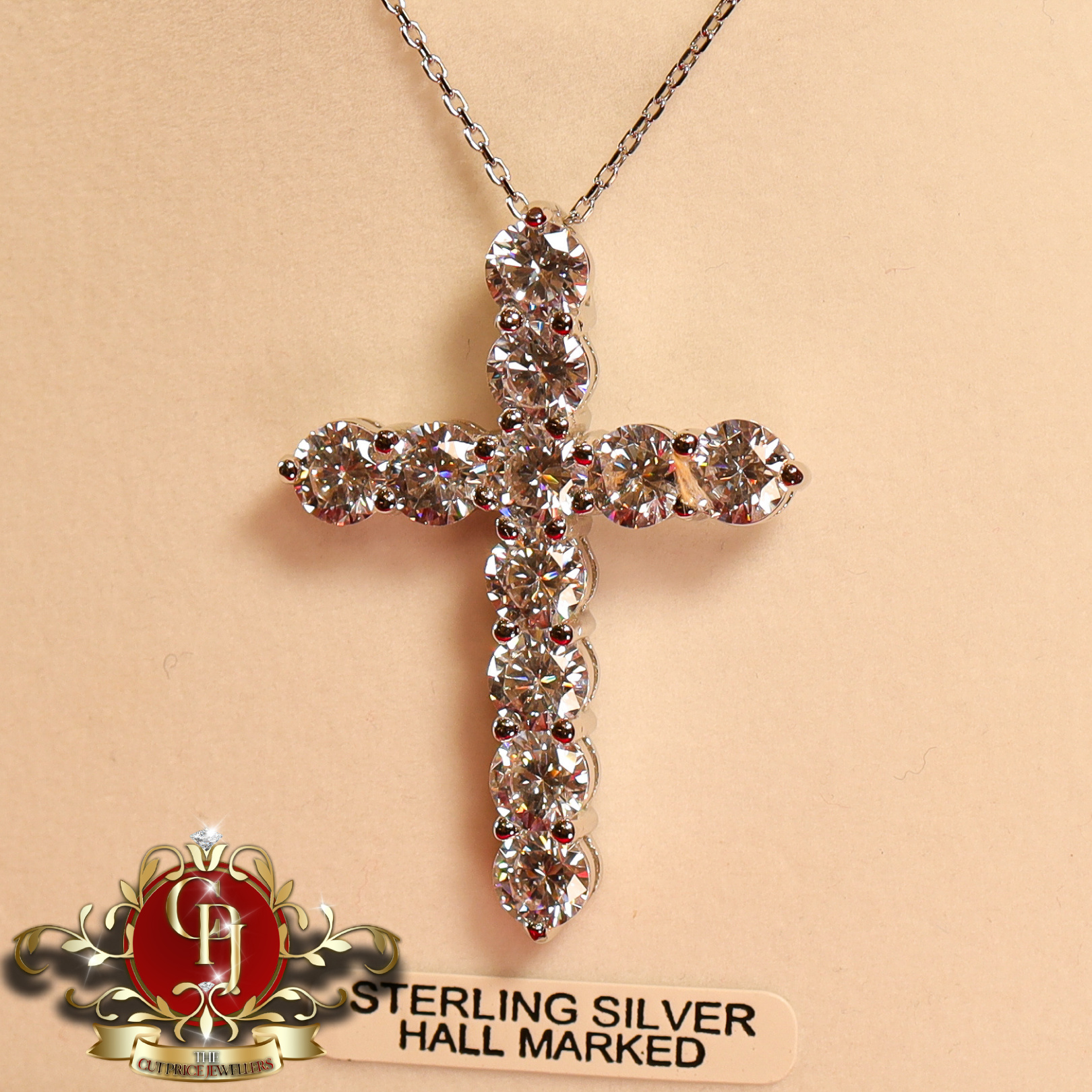 CHRISTMAS DROP Cross (Sterling Silver)