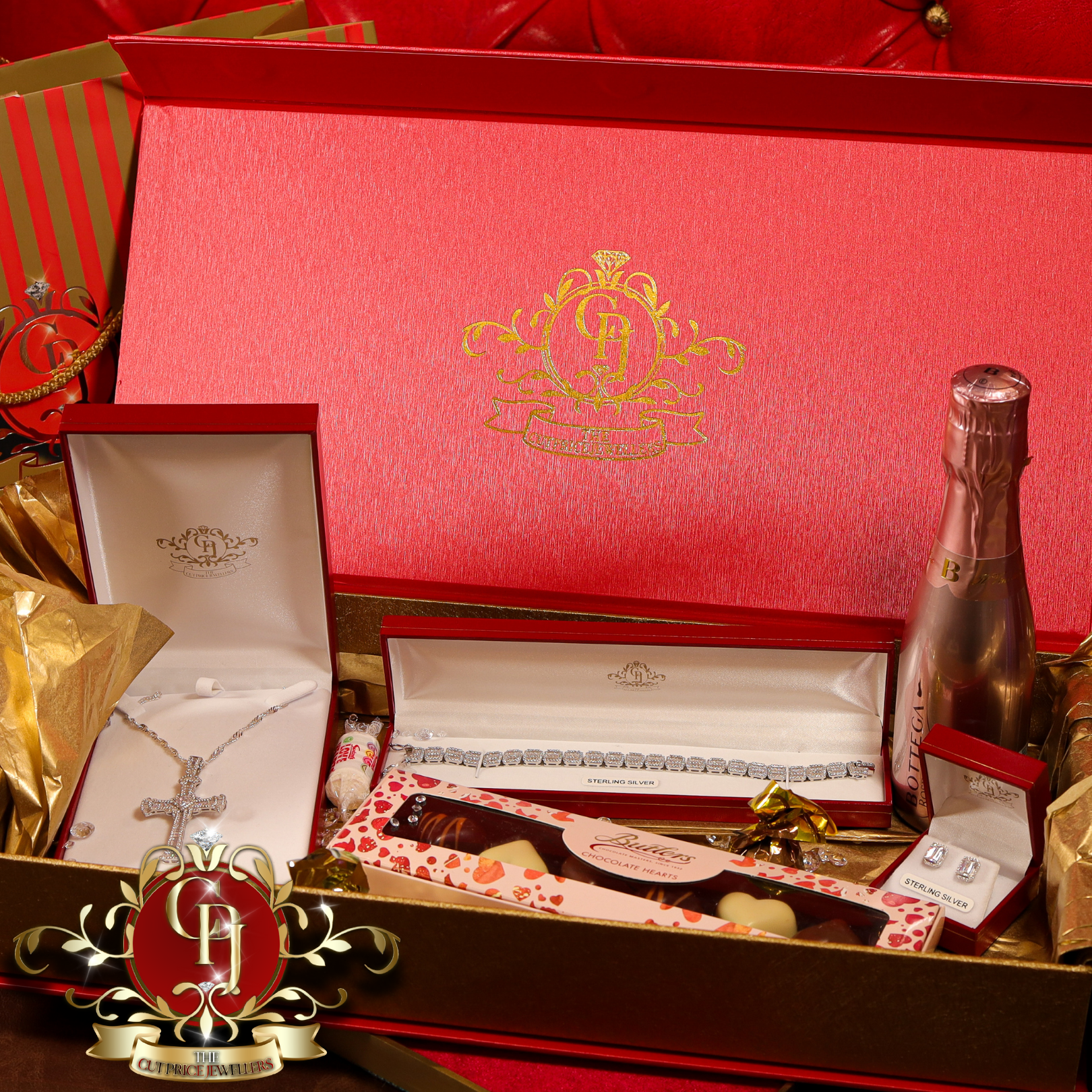 "Ariana" Gift Box (Sterling Silver with Cubic Zirconia)