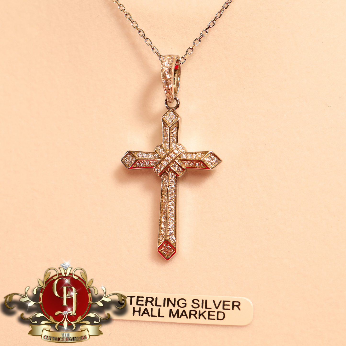 Sterling Silver "Demi" Cross | The Cut Price Jewellers