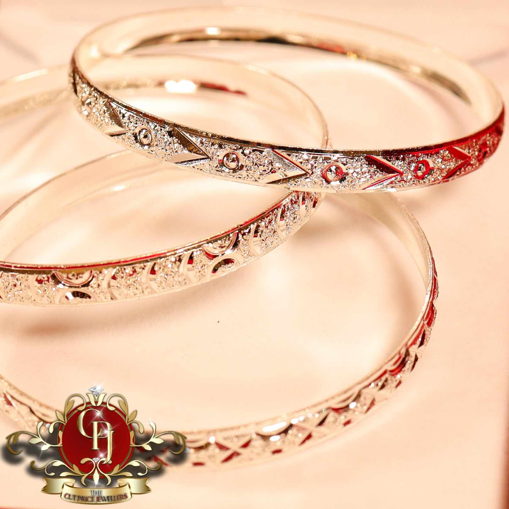 Silver Colour Set of 3 Bangles