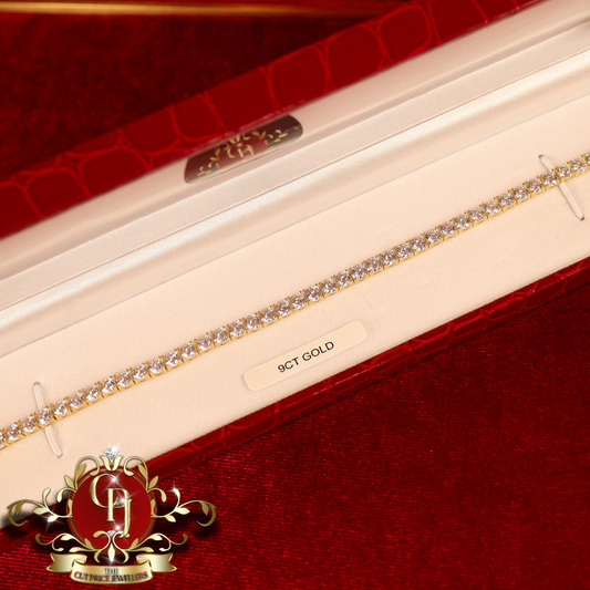 9ct Tennis Bracelet with Cubic Zirconia | The Cut Price Jewellers