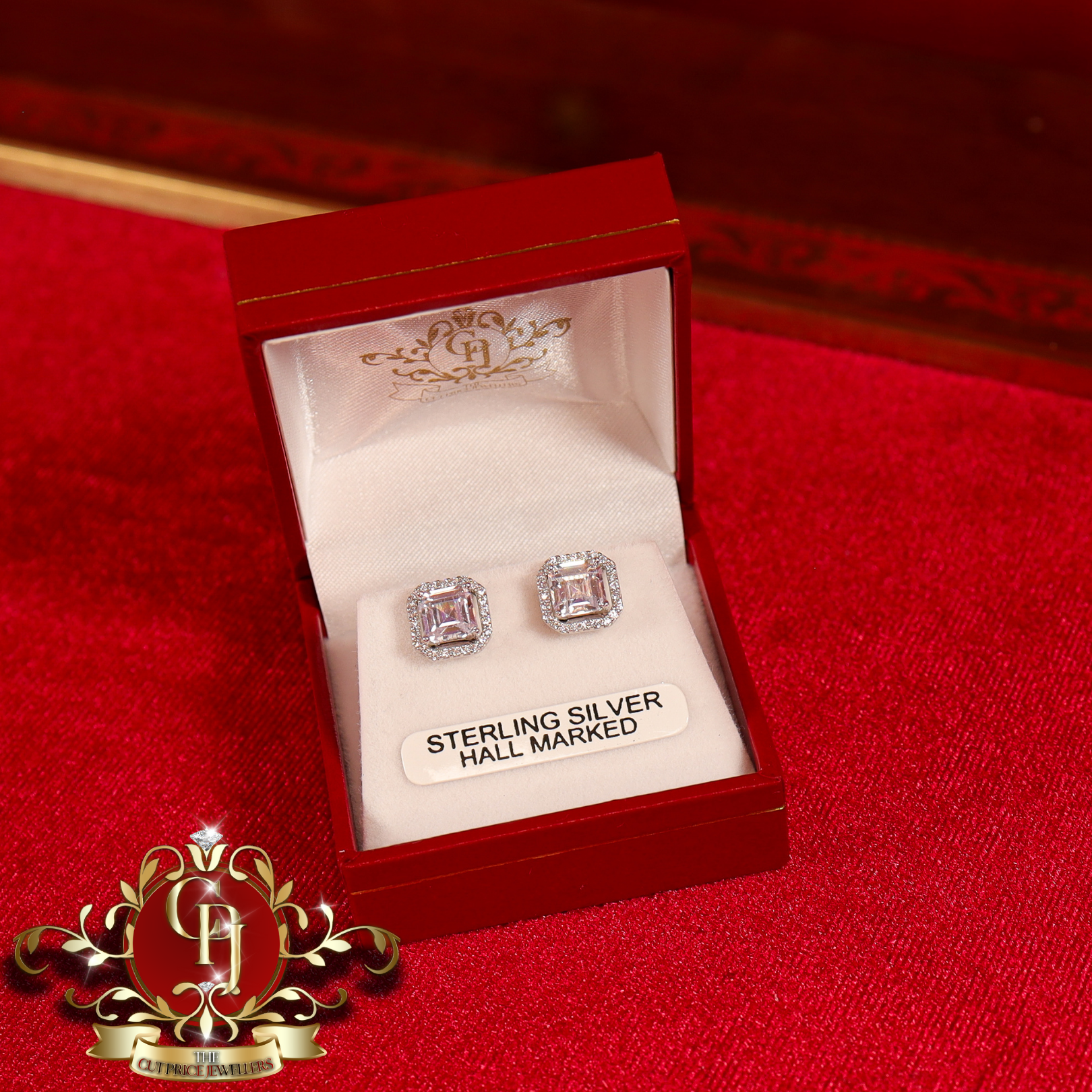 The "Kate 2-in-1" Studs (Sterling Silver with Cubic Zirconia)