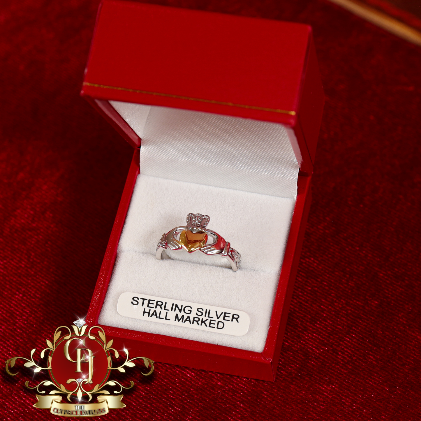 Two-Tone Sterling Silver Claddagh Ring | The Cut Price Jewellers