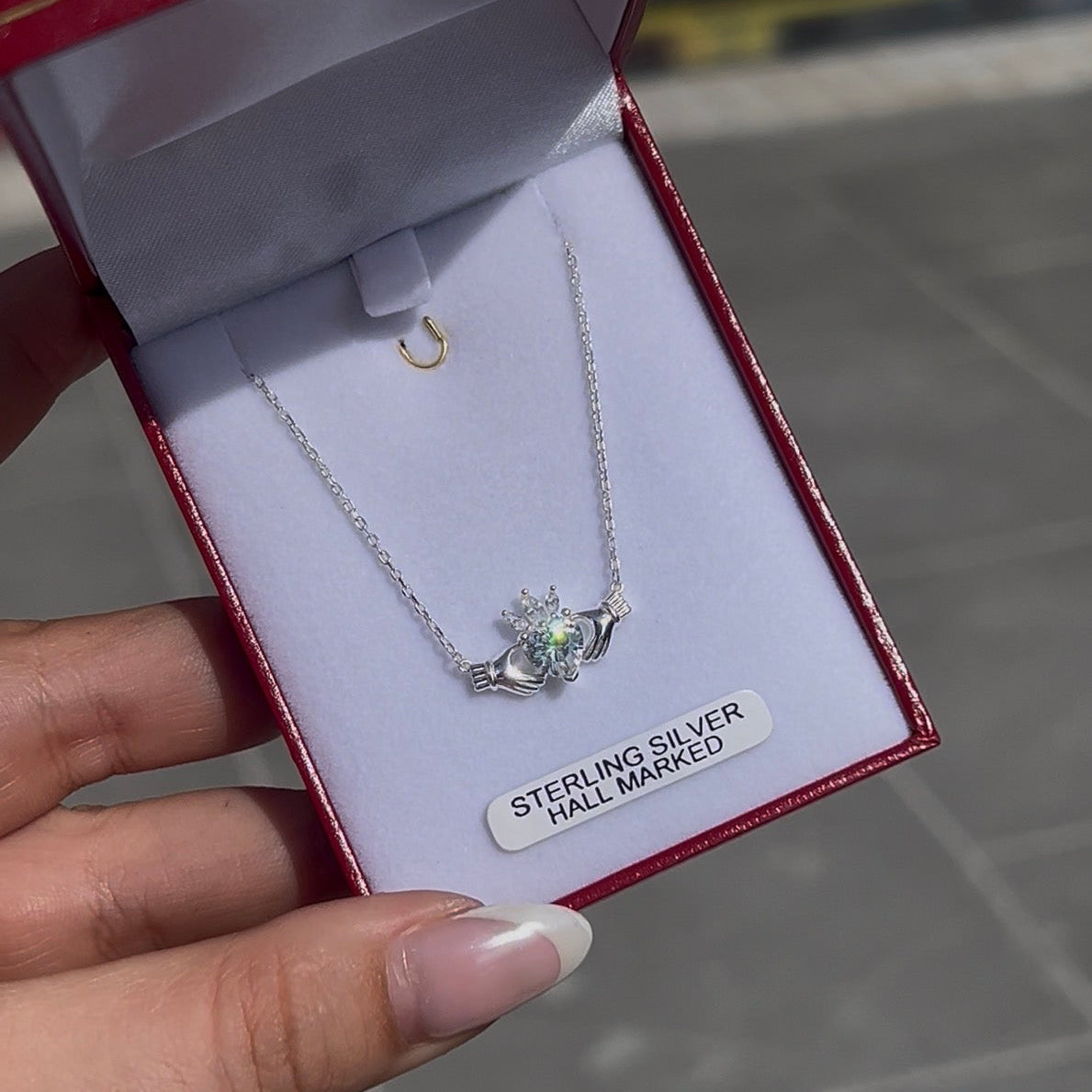 Sterling silver Claddagh chain